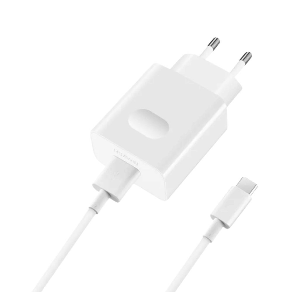 Huawei SuperCharge Väggladdare 40W 4A + USB-A - USB-C Kabel - Vit