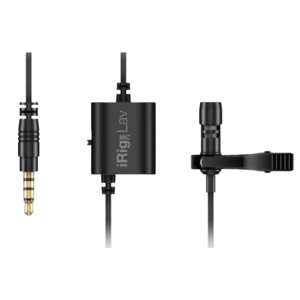 IK Multimedia iRig Mic Lav – Clip-on mikrofon 3.5mm AUX - Svart