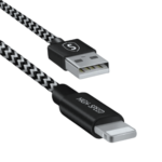 SiGN Skin Lightning Kabel 2.4A, 3m Svart/Vit