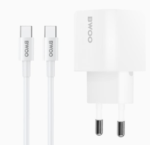 Laddare USB C 20W Power Delivery med Type C-kabel 1m Bwoo Vit - Bild 2