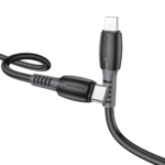 Borofone BX62 1M USB-C - Lightning Bonus PD - Svart - Bild 2