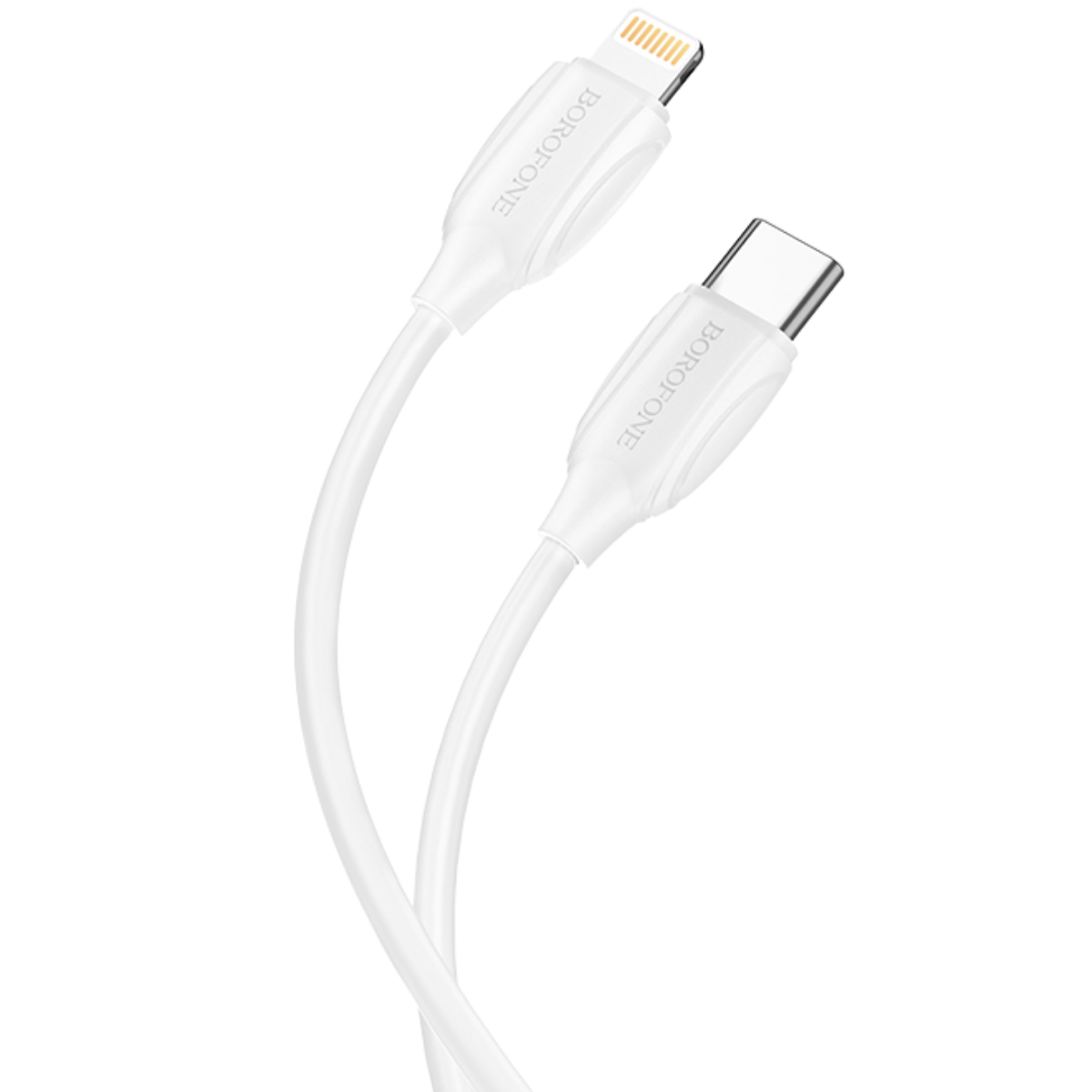 Copy of R.A.M Data (1000 x 1000 px) (1200 x 1200 px) (18) Borofone BX19 USB-C till Lightning 20W - Vit - Bild 1