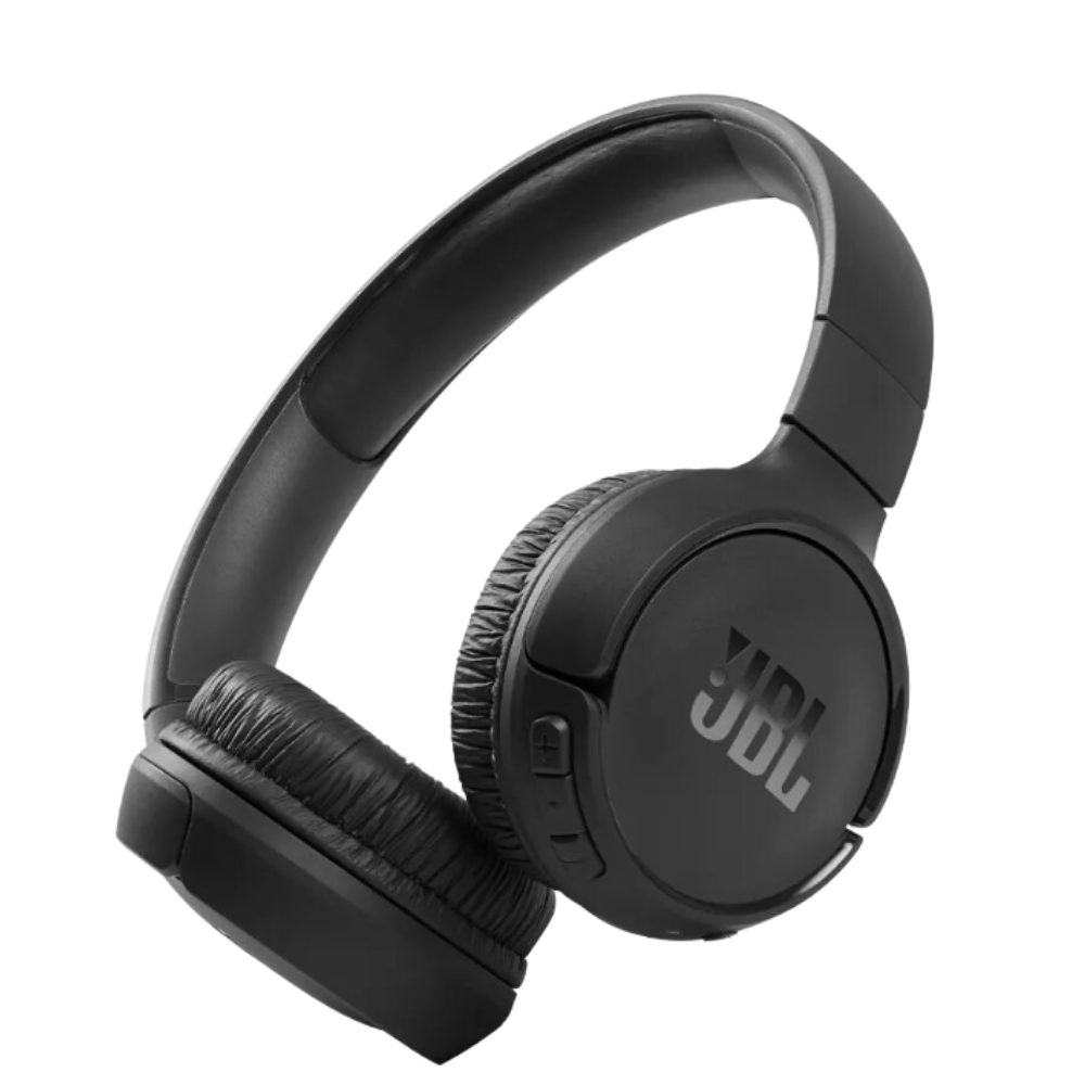 JBL Tune 570BT, Svarta hörlurar med JBL-logotyp
