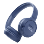 JBL Tune 510BT , Blå hörlurar med JBL-logotyp