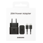 Samsung 25W USB-C Adapter Med Kabel - Svart - Bild 3